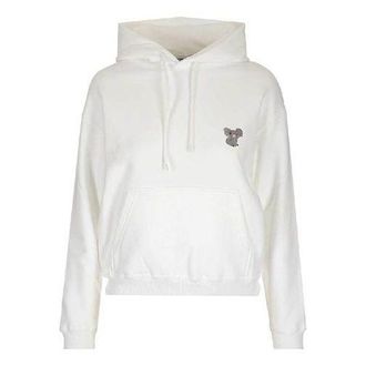 Balenciaga (WMNS) Balenciaga Koala Embroidered Hoodie White 612959TIVD29000