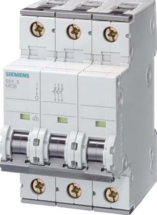 SIEMENS Interruptor Autom&aacute;tico De Protecci&oacute;n De L&iacute;nea 400v 10ka, 3 Polos, C, 6a, T=70mm, 5sy43067