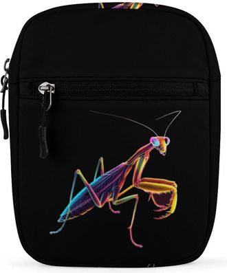 Generic Praying Mantis Bug Crossbody Bag Adjustable Satchel Cute Shoulder Bag Lightweight Sling Bags