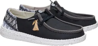 Hey Dude Wendy Funk Beach Woven 45220-0C4 Womens Black Slip-On Shoes SHOP538