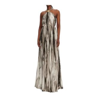 Elisabetta Franchi Maxi Dresses, female, Multicolor, Size: L Red Carpet Dress