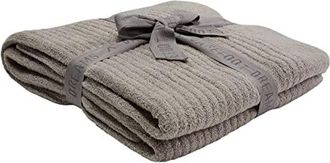 Barefoot Dreams Cozychic Lite Ribbed Throw Blankets Pewter, Nylon