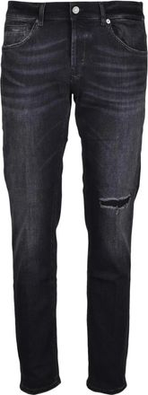 Dondup George Skinny Fit Jeans - Heren - Slim Fit Jeans - Zwart - W38 - Katoen - Jeans