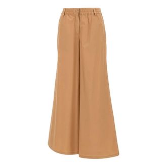 Kaos Wide Trousers, female, Brown, Size: XS Wide Palazzo Trousers