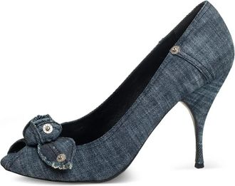 Miu Miu Pumps denim 110mm - Blu
