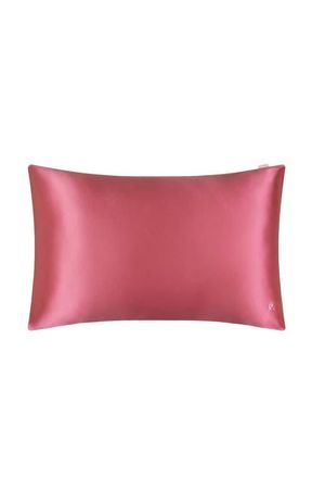 LilySilk Hopes Comfort Silk Pillowcase in Ruby Pink at Nordstrom, Size Queen