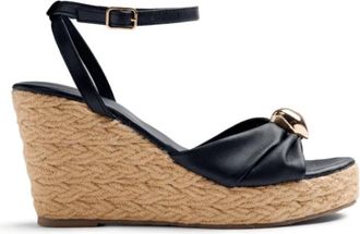 Gioseppo Soudan Wedge - Dames - Sleehakken - Zwart - 40 EU - Leer - Schoenen