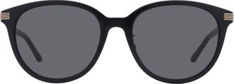 Gucci Grey Oval Ladies Sunglasses GG1452SK 001 55