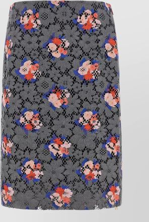 Fendi bouquet lace skirt floral knee length