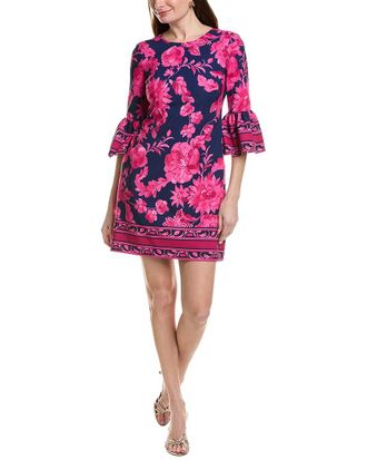 Adrianna Papell Bell Sleeve Short Dress
