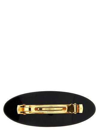 Balenciaga Logo-Embossed Resin Hair Clip - Black