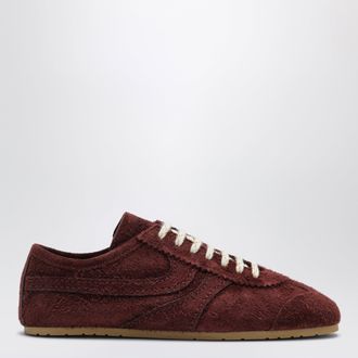 Dries Van Noten Sneaker marrone cioccolato in suede