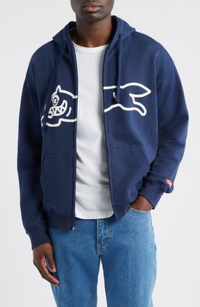 Icecream Zippy Graphic Zip Hoodie in Black Iris at Nordstrom, Size Xx-Large