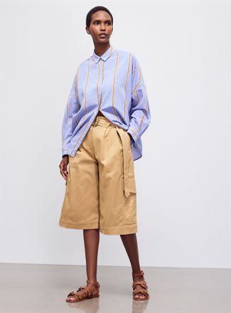 Sessun Womens Celona woven stripes loose shirt