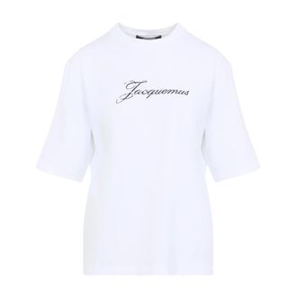 Jacquemus T-Shirts, female, White, Size: XS Le T-shirt