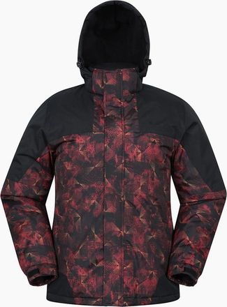 Mountain Warehouse Mens Mountain Warehouse Mens Shadow II Printed Ski Jacket - Orange - Size: 44/Regular