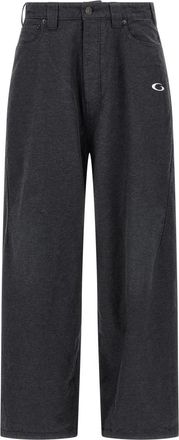 Balenciaga Broeken, Heren, Grijs, S, Katoen, Trompe Loeil Joggers