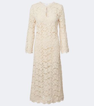Velvet Vestido midi Jovie en mezcla de algod&oacute;n