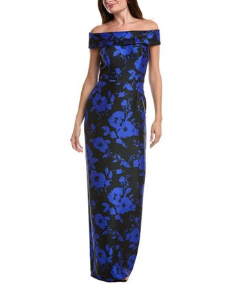 Teri Jon by Rickie Freeman Teri Jon By Rickie Freeman Printed Maxi Dress