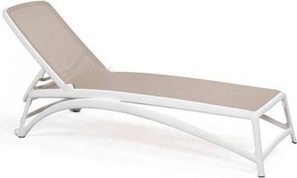 Nardi Lettino Prendisole Atlantico - Bianco-Tortora