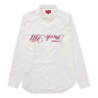 SUPREME Jamie Reid Fuck All Shirt White Red SUP-SS21-199