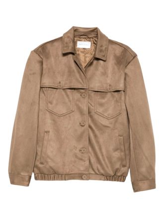 Frankie Shop Hester button-fastening pocket jacket - Brown