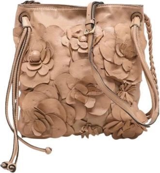 Valentino Pre-owned Bucket Bags, female, Beige, Size: ONE SIZE Pre-owned Shoulder Bag