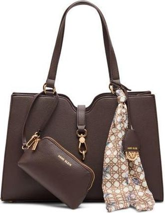 Anne Klein E/W Tote Bag in Espresso at Nordstrom Rack