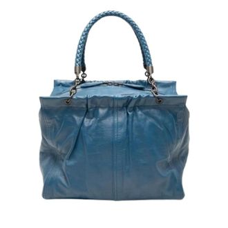 Bottega Veneta Pre-owned Handbags, female, Blue, Size: ONE SIZE Pre-owned Vintage Handbag
