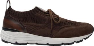 Scarosso Robbie Sneakers - Heren - Sneakers - Bruin - 43 1/2 EU - Leer - Schoenen