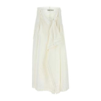 Carven Midi Skirts, female, White, Size: M Midi Skirt