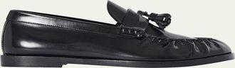 The Row Mens Box Leather Tassel Loafers