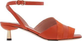 Bally Caroll 45 Lamb Leather Sandals, Brand Size 38 ( US Size 7.5 )