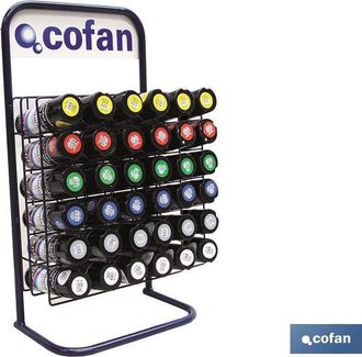 cofan Expositor Para Botes Mostrador 35 Und