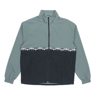 adidas originals Adicolour Sliced Trefoil Track Jacket Mens Black/Blue GN3438