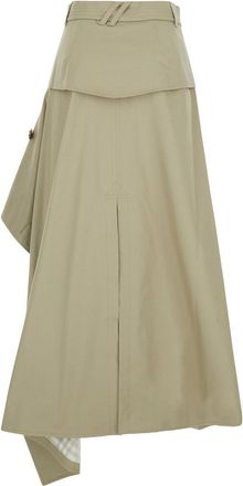 Burberry Womens Skirt Heather Beige Cotton