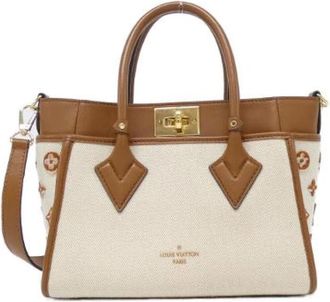 Louis Vuitton Pre-owned Vintage Canvas Handtas - Dames - Vintage Handtas - Beige - ONE Size - Vintage
