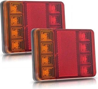 OEM 2 Luci Posteriori A Led Per Rimorchio, Illuminazione Posteriore, Luce Freno, Impermeabile, Indicatore Di Segnale Universale Per Camion, Roulotte, Furg