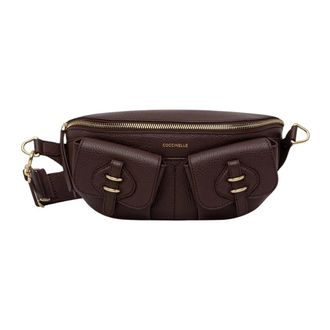 Coccinelle Mavery Pocket Small - Dames - Heuptassen - Bruin - ONE Size - Leer - Tassen