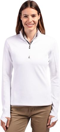 Cutter & Buck Traverse Stretch Eco Quarter Zip Womens Pullover