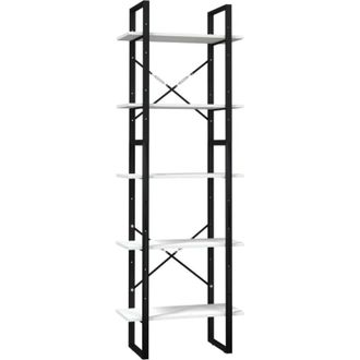 vidaXL Estantería 5 niveles madera de pino blanco 60x30x175 cm Vidaxl