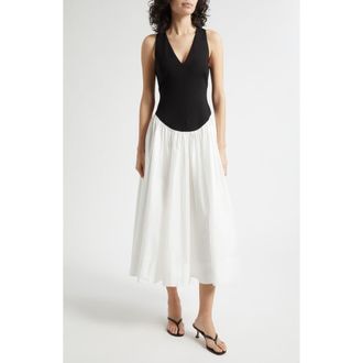 Toccin Lavinia Sleeveless A-Line Dress in Jet/Optic at Nordstrom, Size 8