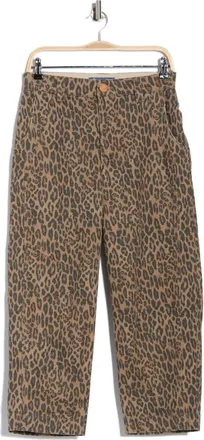 Democracy Relaxed Barrel Leg Jeans in Brown/Black Multi at Nordstrom Rack, Size 16P