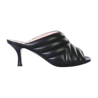 N&deg;21 Chevron Pattern Mules - Dames - Muiltjes - Zwart - 36 EU - Schoenen
