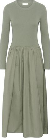 Inwear Dagnama IW Jurk - Dames - Casual kleedjes - Groen - M - Katoen - Kleedjes