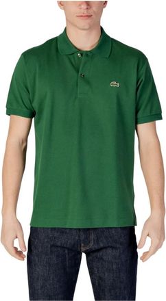 Lacoste Polo Shirt met Knopen - Heren - Polos - Groen - S - Katoen - Tops