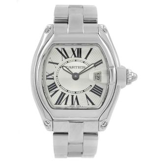 Cartier Pre-owned Cartier Roadster Quartz Silver Dial Ladies Watch W62016V3