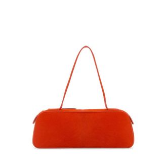 Khaite Orange Calf Hair Simona Shoulder Bag