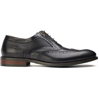 Simon Carter Mens Diplodocus Brogue Shoes - Black Leather - Size UK 10