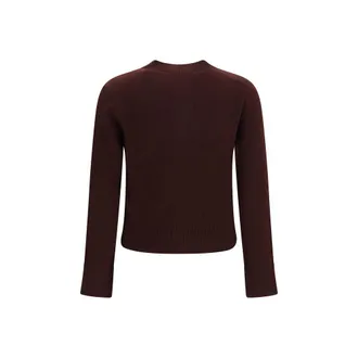 Maison Kitsun&eacute; Merino Wool Cardigan - Brown